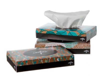 Medline - Facial Tissue White 5 X 7-1/2 Inch 40 Count - NON243275