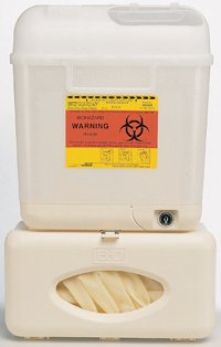 Becton Dickinson Wallmate Patient Room Collector Starter Kit 5.4 Quart Pearl - 305550