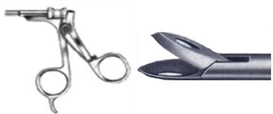 Spring Handle - Pointed Spoon Forceps