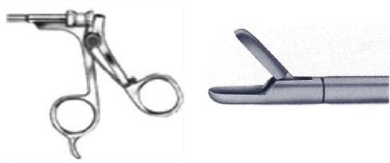 Spring Handle - Spoon Forceps