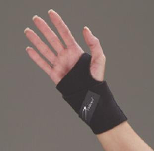 Ambidextrous Wristlet - Wrist Support Wraparound Neoprene Left or Right Hand Black One Size Fits Most - NE7740-70