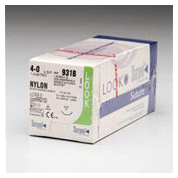Surgical Specialties Inc Suture 5-0 Nylon Dsm13 Roylan Black 8" Monofilament 12/Bx - 1284B