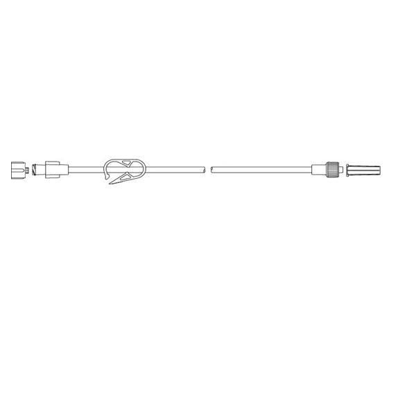 Smiths Medical ASD Iv Extension Set Medex 60" Male Luer Lock Adapter 25/Ca - 5360225