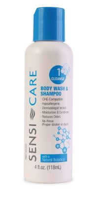 Convatec Sensi-Care Rinse-Free Shampoo and Body Wash 4 oz. Squeeze Bottle Coconut Scent - 325304