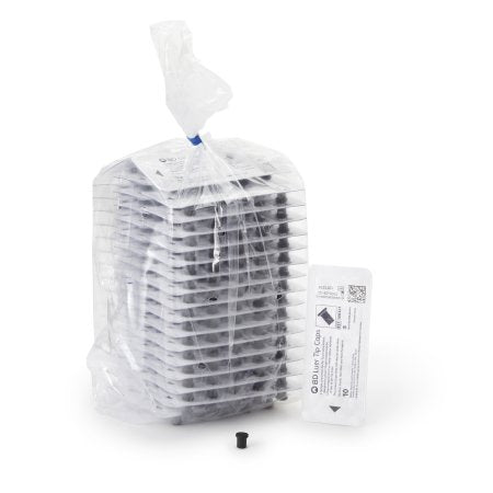 BD - Syringe Tip Cap Black, Sterile - 308341