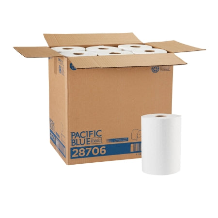 Georgia Pacific Pacific Blue Basic Paper Towel Hardwound Roll 7.87 Inch X 350 Foot - 26401