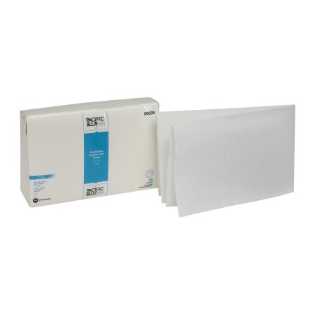 Pacific Blue Select A400 - Hand Towel 14 X 21-1/2 Inch Airlaid Bonded Cellulose White Disposable - 80538