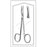 Econo - Iris Scissors 4-1/2 Inch Length Floor Grade Stainless Steel Sterile Finger Ring Handle Curved Sharp Tip / Sharp Tip - 96-2507