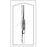 Econo - Tissue Forceps Ruskin-Kleinert-Kutz 5 Inch Length Floor Grade Pakistan Stainless Steel Sterile NonLocking Thumb Handle Straight Serrated Tips with 1 X 2 Teeth - 96-2579