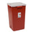 Cardinal Sharps-A-Gator Sharps Container 1-Piece 22H X 14W X 14D Inch 19 Gallon Red Vertical Entry Lid - 31378089
