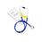 McKesson LUMEON - Sprague Stethoscope Royal Blue 2-Tube 22 Inch Tube Double-Sided Chestpiece - 01-641RBGM
