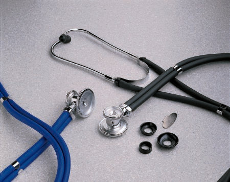 McKesson McKesson LUMEON Sprague Rappaport Stethoscope Teal 2-Tube 22 Inch Tube Double Sided Chestpiece - 01-641TLG