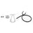McKesson - Classic Stethoscope Black 1-Tube 22 Inch Tube Double-Sided Chestpiece - 01-670BKGM