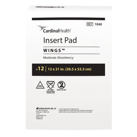 Simplicity - Incontinence Liner 12 X 21 Inch Moderate Absorbency Polymer Core One Size Fits Most Adult Unisex Disposable - 1040