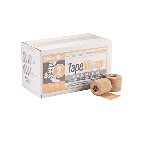 Mueller Sports Medicine Underwrap Tapewrap Premium Ultrasoft Fabric 2"X6Yd Cohesive Beige 24/Ca - 24358B