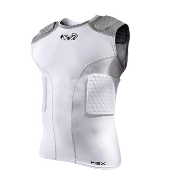 McDavid Shirt Athletic Hex White/Gray Size Large Ea - 7932-WG-L