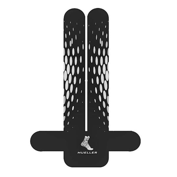 Mueller Sports Medicine Tape Kinesiology Easyfit Cloth Pre Cut Adhesive Black Ea - 23586