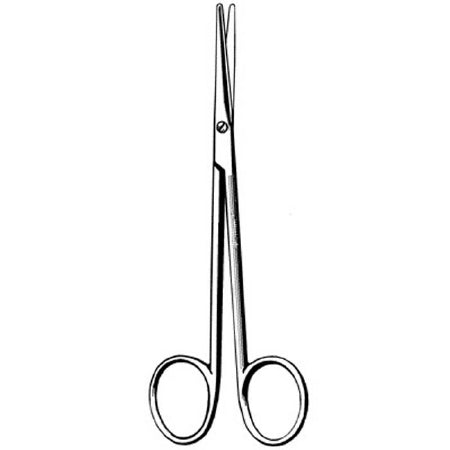 Sklar Surgi-OR Dissecting Scissors Metzenbaum-Lahey 5-3/4 Inch Length Office Grade Stainless Steel NonSterile Finger Ring Handle Straight Blunt/Blunt - 95-335