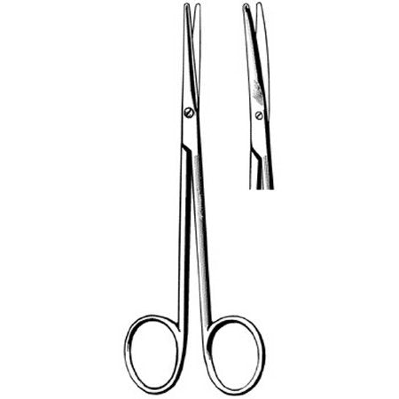 Sklar Surgi-OR Dissecting Scissors Metzenbaum-Lahey 5-3/4 Inch Length Office Grade Stainless Steel NonSterile Finger Ring Handle Curved Blunt/Blunt - 95-336