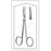 Sklar Econo Iris Scissors 4-1/2 Inch Length Floor Grade Stainless Steel Sterile Finger Ring Handle Curved Sharp/Sharp - 96-2507