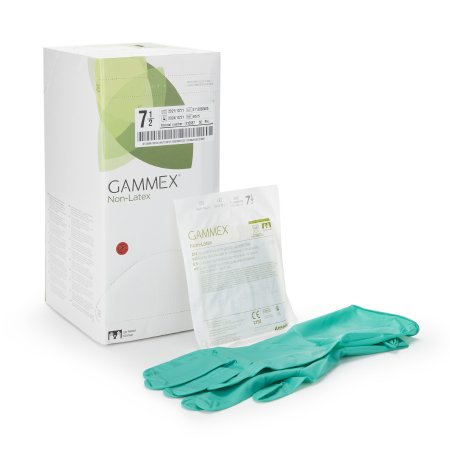 Derma Prene Ultra - Surgical Glove Size 7.5 Sterile Pair Polyisoprene Extended Cuff Length Smooth Green Chemo Tested - 8515
