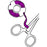 Sklar Barkley Blank Label Tape Multipurpose Label Without Legend Purple 1/4 Inch - 96-1870