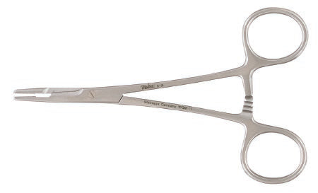 Integra Lifesciences - Needle Holder 7-1/4 Inch Length Serrated Jaws Finger Ring Handle - 8-17