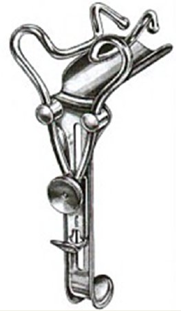 Miltex - Vaginal Speculum Gutmann NonSterile Surgical Grade German Stainless Steel Medium Examinating Type / Self Retaining Reusable Without Light Source Capability - 30-180