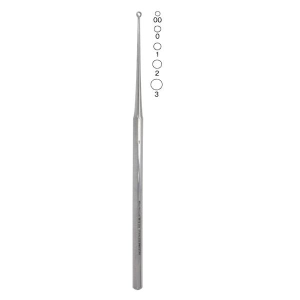 Miltex-Integra Curette Ear Buck Vantage 6-1/2" #3 Blunt Tip Straight Stainless Steel Ea - V919-288