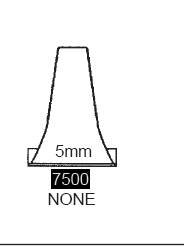 Ortec - Ear Speculum Tip Round Tip Plastic 5 mm Length Disposable - 7500