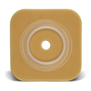 Sur-Fit Natura - Ostomy Barrier Trim to Fit, Extended Wear Durahesive Without Tape 100 mm Flange Purple Code System Hydrocolloid 2-5/8 to 3-1/2 Inch Opening 6 X 6 Inch - 401905
