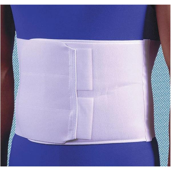 Frank Stubbs Co Inc Binder Compression Deluxe Adult Abdominal Elastic 3Pnl Wht Size 9" X-Large Each - F010836