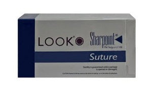 Surgical Specialties PolySyn Suture with Needle Absorbable Coated Undyed Suture Braided Polyglycolic Acid Suture Size 5-0 10 Inch Suture 1-Needle 12 mm Length 3/8 Circle Reverse Cutting Needle - 385B