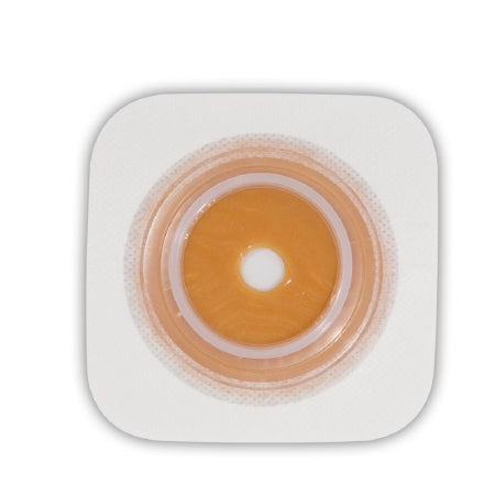 Sur-Fit Natura - Ostomy Barrier Trim to Fit, Extended Wear Stomahesive Without Tape 38 mm Flange System Hydrocolloid Up to 7/8 Inch Opening 4 X 4 Inch - 401574