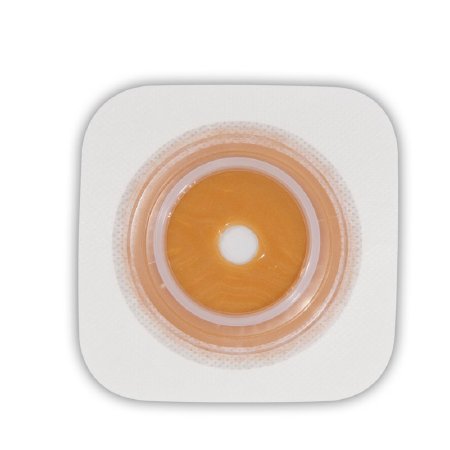 Convatec Sur-Fit Natura Colostomy Barrier Trim to Fit, Extended Wear Stomahesive ,Without Tape 2-1/4 Inch Flange Hydrocolloid 1-3/8 to 1-3/4 Inch Stoma 4 X 4 Inch - 401576