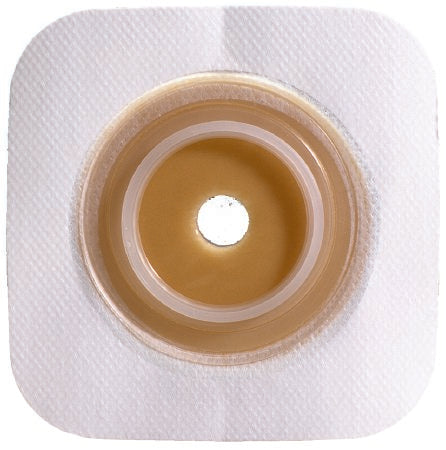 Convatec Sur-Fit Natura Colostomy Barrier Pre-Cut, Standard Wear Stomahesive, Tan Tape 1-3/4 Inch Flange Hydrocolloid 1-1/8 Inch Stoma 4 X 4 Inch - 125272