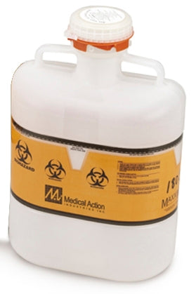 Medegen Medical Products LLC Sharps Container Non-Stackable 10 H X 5 W X 4 D Inch 2 Quart Translucent Screw Cap - 195