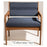 Wooden Mallet Chair Guest Dakota Wave Valley Green/Medium Oak Medium Oak Finish Ea - DWBA3-1MO