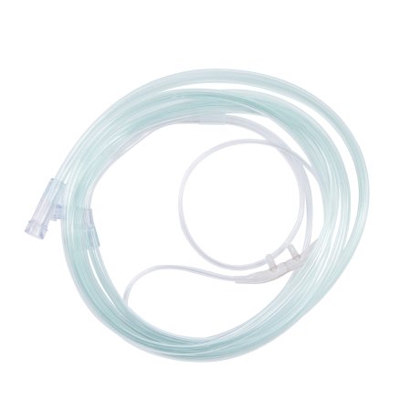 Salter-Style - ETCO2 Nasal Sampling Cannula with O2 Delivery With Oxygen Delivery Adult Curved Prong / NonFlared Tip - 4707-7-7-25