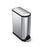 SimpleHuman Can Trash Brushed Ss 11.8Gal Step-On Pedal/Silent Butterfly Lid Slvr Rctngl Ea - CW1897