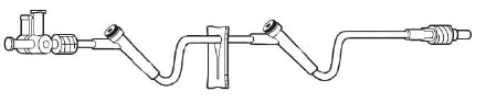 Baxter Interlink Extension Set 41 Inch 2 Ports 6.2 mL Priming Volume - 2C6607