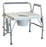 Lumex - Commode Chair Drop Arm Steel Frame Removable Back 25-1/2 Inch Seat Width - 6438A