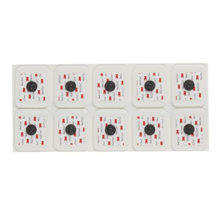 3M Red Dot - ECG Snap Electrode Monitoring Radiolucent Foam Backing 10 per Pack - 2570