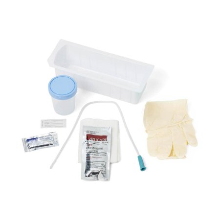 Medline - Intermittent Catheter Tray Urethral 14 Fr. Vinyl - DYNC1820