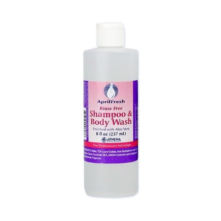 AprilFresh - Rinse-Free Shampoo and Body Wash 8 oz. Flip Top Bottle April Fresh Scent - 002808