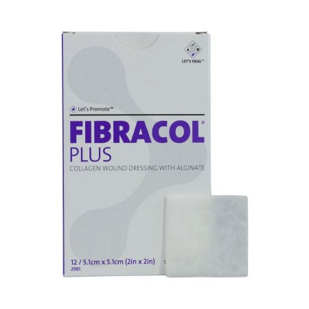 Fibracol Plus - Collagen Dressing Without Border Collagen / Calcium Alginate 2 X 2 Inch 12 Count - 2981