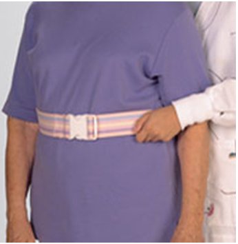 Posey Gait Belt Up to 72 Inch White Sturdy Cotton - 6524QL