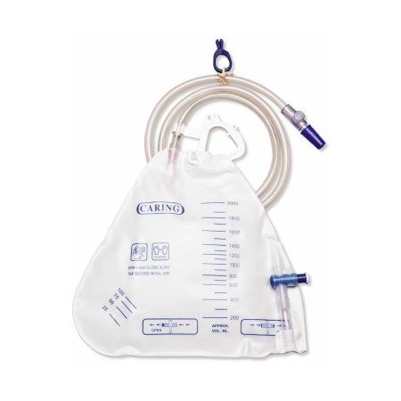 Medline - Urinary Drain Bag Anti-Reflux Valve Sterile Fluid Path 2000 mL - DYNC1674