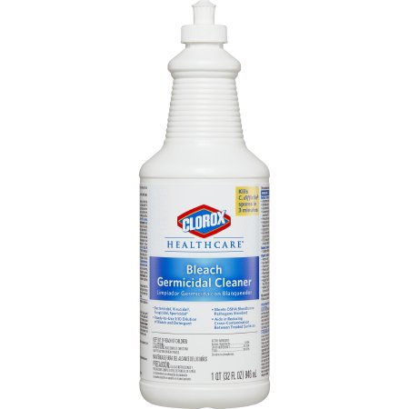 Clorox Healthcare Bleach Germicidal - Surface Disinfectant Cleaner Manual Squeeze Liquid 32 oz. Bottle Fruity Floral Bleach Scent NonSterile - 68832