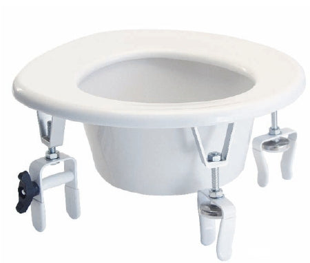 Graham-Field Raised Toilet Seat 3-3/4 to 5-3/4 Inch Height White 300 lbs. Weight Capacity - 6492A